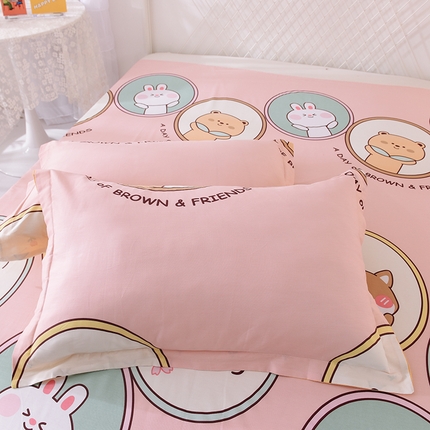 91家纺网 家纺一手货源 找家纺 （总）棉立方家纺 2024新款全棉喷气印花四件套单品系列-枕套