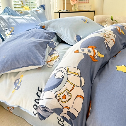 91家纺网 家纺一手货源 找家纺 （总）棉立方家纺 2024年6月新出款式全棉印花四件套单品系列-四件套