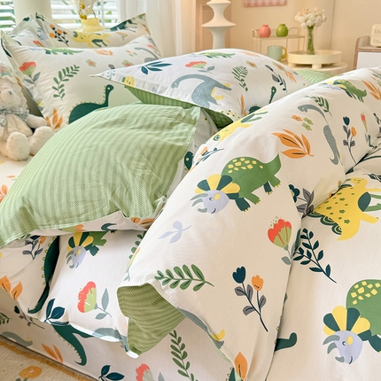 91家纺网 家纺一手货源 找家纺 （总）棉立方家纺 2024年6月新出款式全棉印花四件套单品系列-四件套