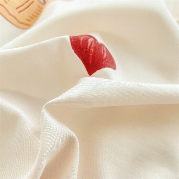 91家纺网 家纺一手货源 找家纺 2024直播热款水洗云朵棉四件套美式碎花简约风床单单品单被套  花园兔子