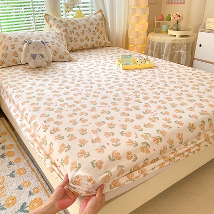 91家纺网 家纺一手货源 找家纺 （总）棉立方家纺 2024年6月新出款式全棉印花四件套单品系列-床笠