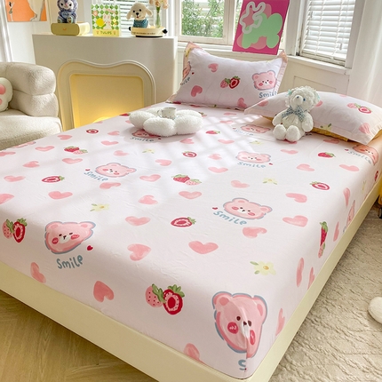 91家纺网 家纺一手货源 找家纺 （总）棉立方家纺 2024新款全棉喷气印花四件套单品系列-床笠