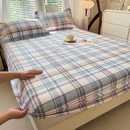 91家纺网 家纺一手货源 找家纺 （总）棉立方家纺 2024年6月新出款式全棉印花四件套单品系列-床笠