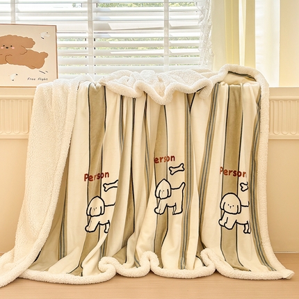 91家纺网 家纺一手货源 找家纺 （总）悦织湾家纺 2025秋冬新款高克重加厚羊羔绒毛毯毯子跨境专供外贸出口电商直播热播款