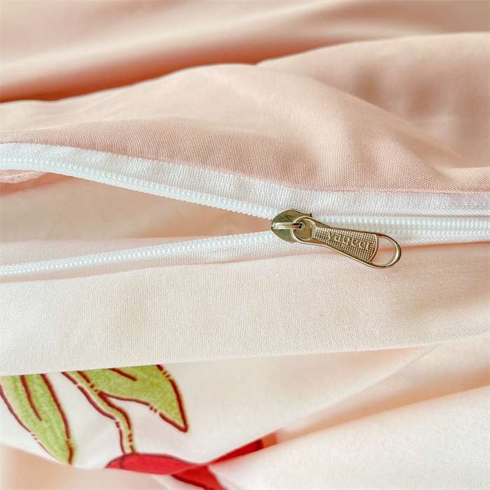 91家纺网 家纺一手货源 找家纺 2024直播热款水洗云朵棉四件套美式碎花简约风床单单品单被套  花园兔子