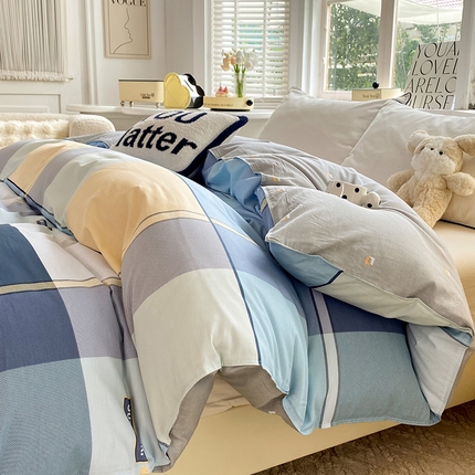 91家纺网 家纺一手货源 找家纺 （总）棉立方家纺 2023新款全棉时尚印花单品套件系列-单独被套