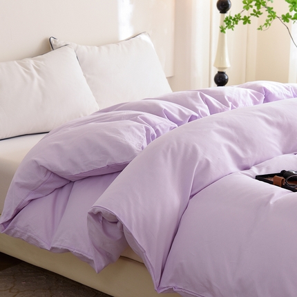 91家纺网 家纺一手货源 找家纺 （总）棉立方家纺 2023新款亲肤全棉纯色单品套件系列-单独被套