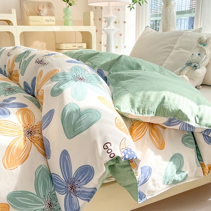 91家纺网 家纺一手货源 找家纺 （总）棉立方家纺 2024新款全棉喷气印花四件套单品系列-被套