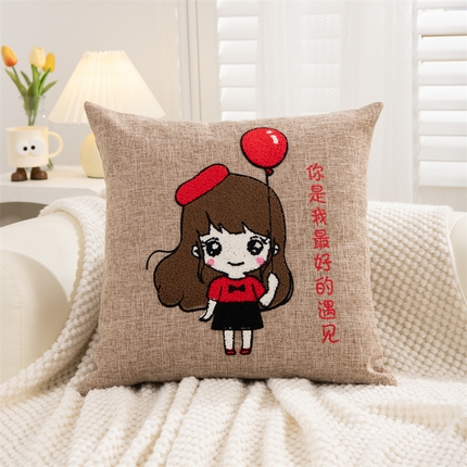 91家纺网 家纺一手货源 找家纺 （总）仁宇枕业 2024新款亚麻不离不弃系列抱枕靠枕靠垫腰枕头枕腰靠枕头枕芯