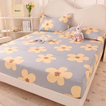 91家纺网 家纺一手货源 找家纺 （总）棉立方家纺 2024新款全棉喷气印花四件套单品系列-床笠