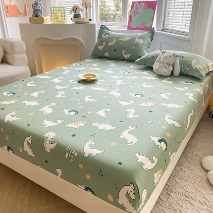 91家纺网 家纺一手货源 找家纺 （总）棉立方家纺 2024新款全棉喷气印花四件套单品系列-床笠