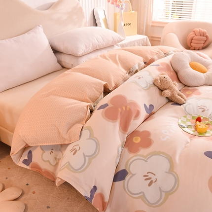 91家纺网 家纺一手货源 找家纺 （总）棉立方家纺 2024新款全棉喷气印花四件套单品系列-被套