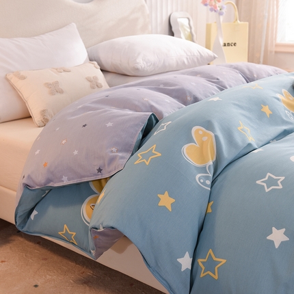 91家纺网 家纺一手货源 找家纺 （总）棉立方家纺 2024新款全棉喷气印花四件套单品系列-被套