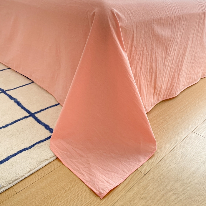 91家纺网 家纺一手货源 找家纺 雅居纺家纺 2024新款100%全棉简约提花四件套 简希-粉