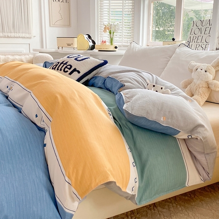 91家纺网 家纺一手货源 找家纺 （总）棉立方家纺 2024新款全棉喷气印花四件套单品系列-被套