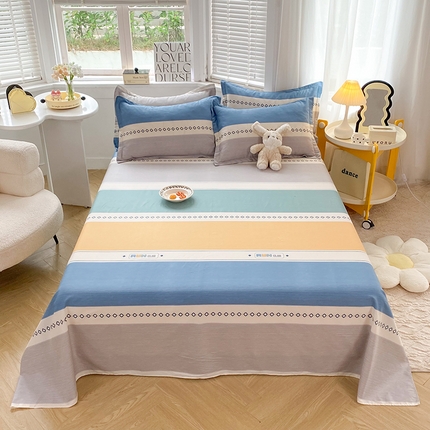 91家纺网 家纺一手货源 找家纺 （总）棉立方家纺 2024新款全棉喷气印花四件套单品系列-床单