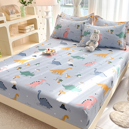 91家纺网 家纺一手货源 找家纺 （总）棉立方家纺 2024新款全棉喷气印花四件套单品系列-床笠