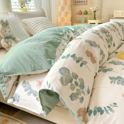 91家纺网 家纺一手货源 找家纺 （总）棉立方家纺 2024年6月新出款式全棉印花四件套单品系列-被套