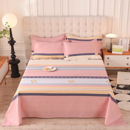 91家纺网 家纺一手货源 找家纺 （总）棉立方家纺 2024新款全棉喷气印花四件套单品系列-床单