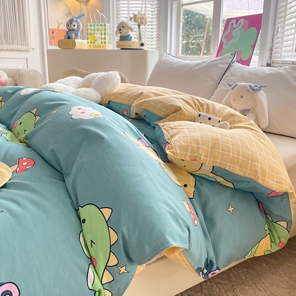 91家纺网 家纺一手货源 找家纺 （总）棉立方家纺 2023新款全棉时尚印花单品套件系列-单独被套