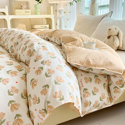 91家纺网 家纺一手货源 找家纺 （总）棉立方家纺 2024新款全棉喷气印花四件套单品系列-被套