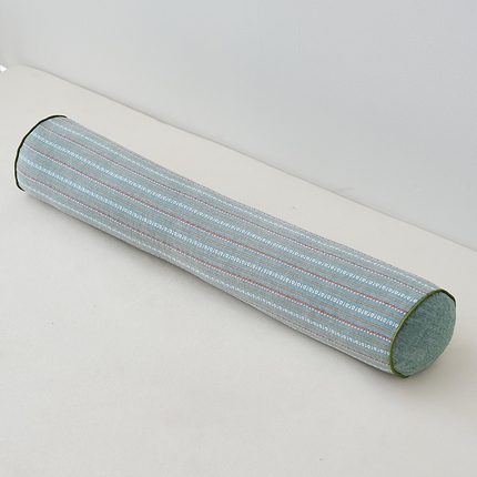 91家纺网 家纺一手货源 找家纺 （总）乐可 2024新款全棉3D条纹荞麦圆柱枕枕头枕芯