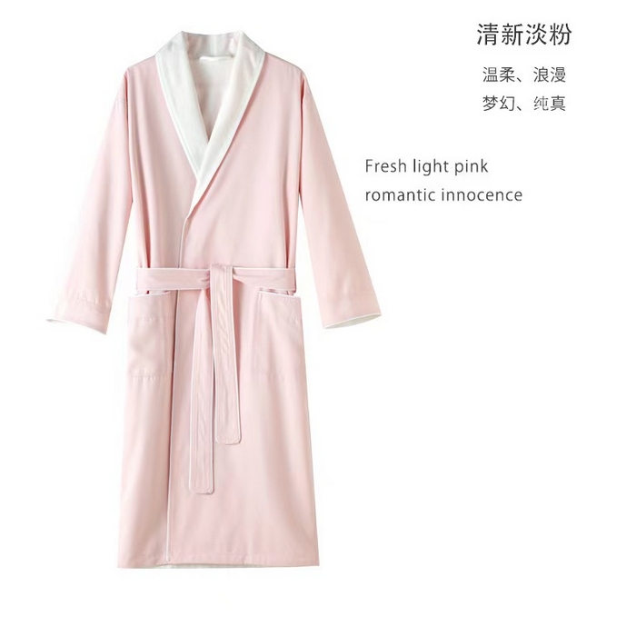 91家纺网 家纺一手货源 找家纺 （总）芯丝路枕业 2024新款高档星级酒店浴袍 加绒睡袍