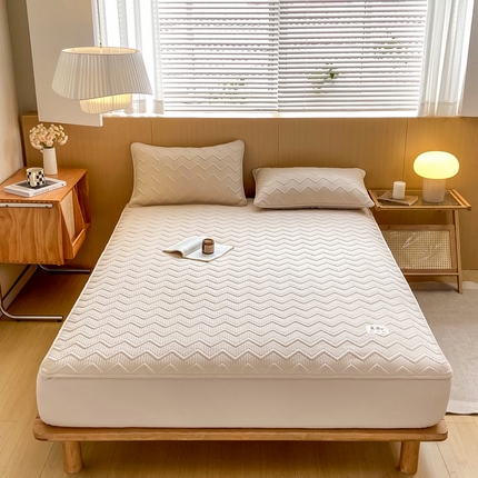 91家纺网 家纺一手货源 找家纺 （总）悦织湾家纺 2025新款A类本色原棉大豆床笠