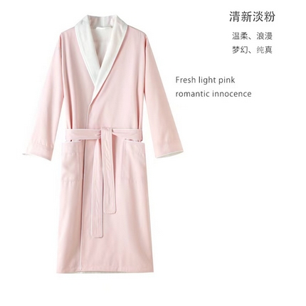 91家纺网 家纺一手货源 找家纺 （总）芯丝路枕业 2024新款高档星级酒店浴袍 加绒睡袍