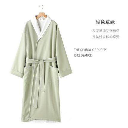 91家纺网 家纺一手货源 找家纺 （总）芯丝路枕业 2024新款高档星级酒店浴袍 加绒睡袍