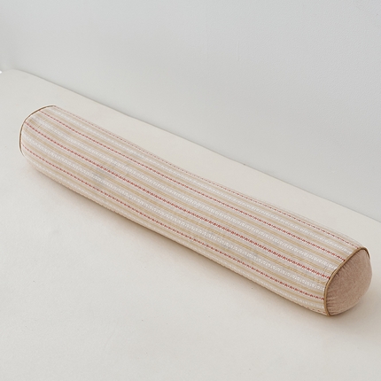 91家纺网 家纺一手货源 找家纺 （总）乐可 2024新款全棉3D条纹荞麦圆柱枕枕头枕芯