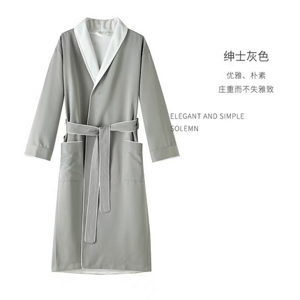 91家纺网 家纺一手货源 找家纺 （总）芯丝路枕业 2024新款高档星级酒店浴袍 加绒睡袍