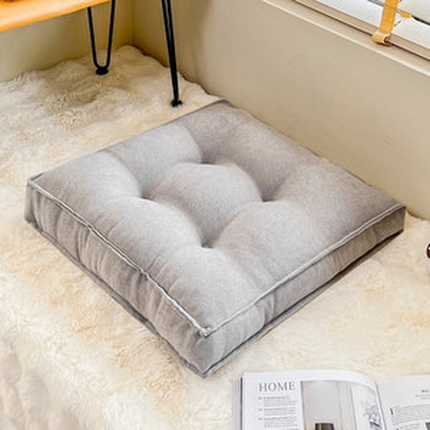 91家纺网 家纺一手货源 找家纺 （总）碧尔家居 2025新款办公室棉麻椅子坐垫四季通用透气沙发垫卧室防滑飘窗垫方形坐垫