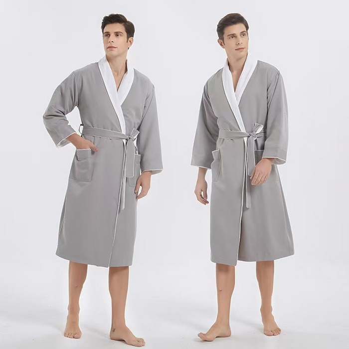 91家纺网 家纺一手货源 找家纺 （总）芯丝路枕业 2024新款高档星级酒店浴袍 加绒睡袍