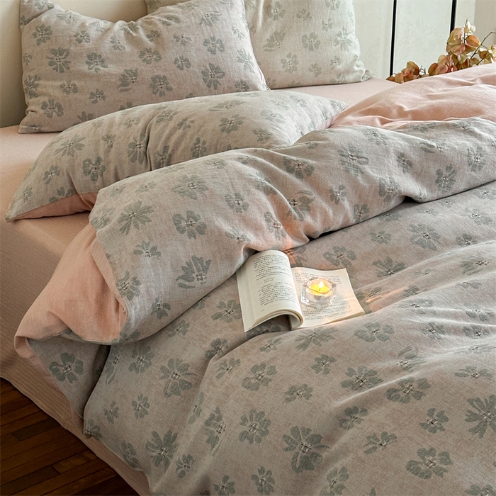 91家纺网 家纺一手货源 找家纺 （总）云上 2024新款卡丽兰色织大提花四件套