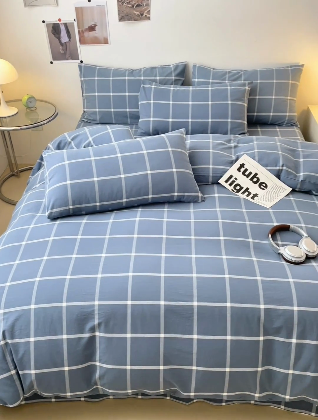 91家纺网 家纺一手货源 找家纺 清雅福 2024新款全棉A类水洗棉四件套单被套 米莱-灰