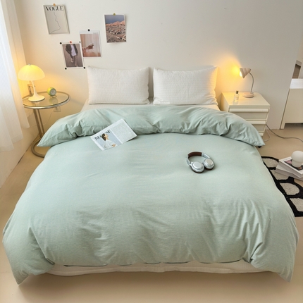 91家纺网 家纺一手货源 找家纺 （总）清雅福 2024新款全棉A类水洗棉单品被套