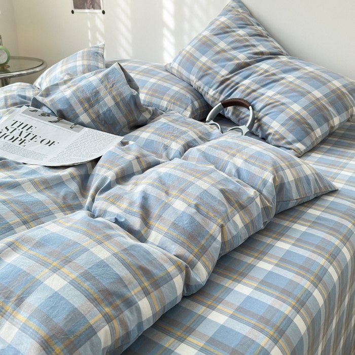 91家纺网 家纺一手货源 找家纺 清雅福 2025新款全棉A类水洗棉单枕套 简兮·兰