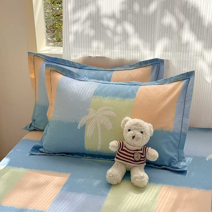 91家纺网 家纺一手货源 找家纺 家贝爱 2024新款JBA加厚圆角纯棉磨毛床单 浪漫旅程