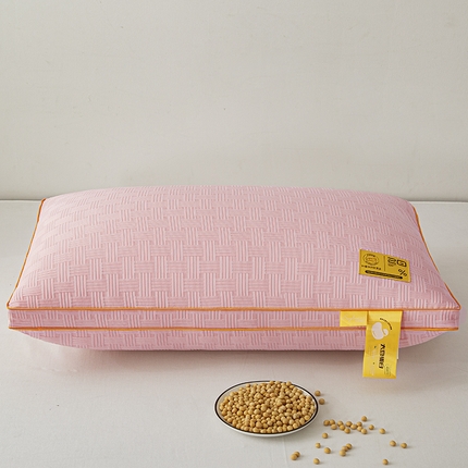 91家纺网 家纺一手货源 找家纺 （总）织布人 2024新款枕芯华夫格大豆舒柔枕头高回弹护颈椎助睡眠羽丝绒枕芯