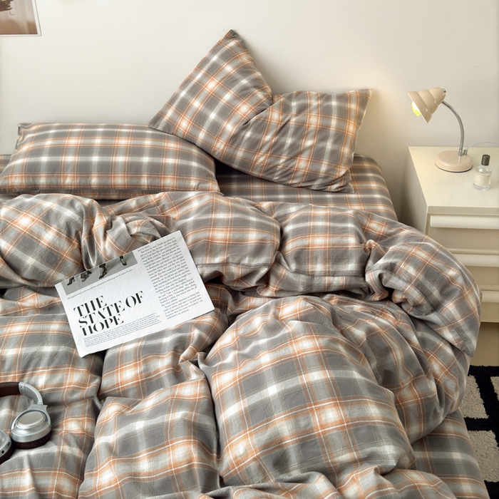 91家纺网 家纺一手货源 找家纺 （总）清雅福 2024新款全棉A类水洗棉四件套单被套