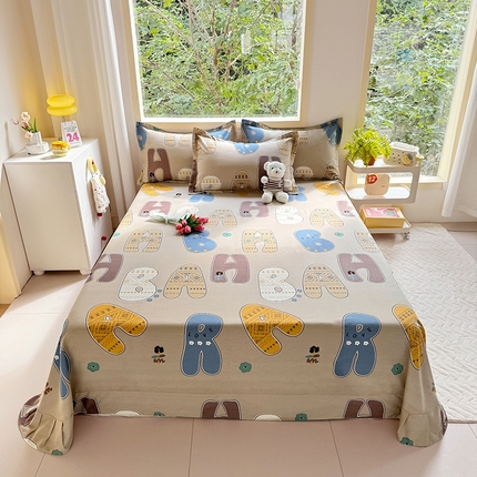 91家纺网 家纺一手货源 找家纺 （总）家贝爱 2024新款JBA加厚圆角纯棉磨毛床单