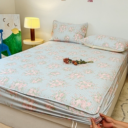 91家纺网 家纺一手货源 找家纺 寝居阁 2024新款13372全棉纯棉大豆纤维夹棉床笠 茜茜公主,茜茜公主