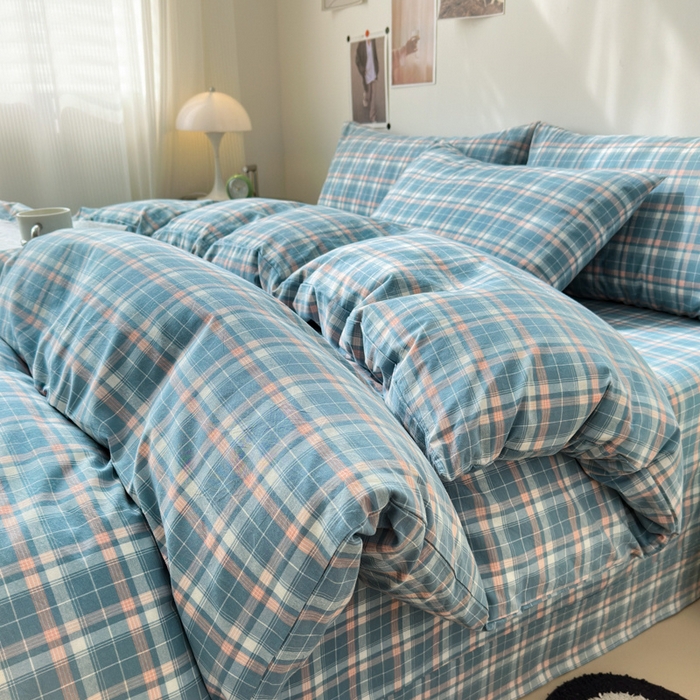 91家纺网 家纺一手货源 找家纺 清雅福 2025新款全棉A类水洗棉单枕套 映像·兰