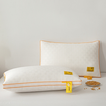 91家纺网 家纺一手货源 找家纺 （总）织布人 2024新款枕芯华夫格大豆舒柔枕头高回弹护颈椎助睡眠羽丝绒枕芯