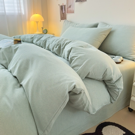 91家纺网 家纺一手货源 找家纺 （总）清雅福 2024新款全棉A类水洗棉四件套单被套