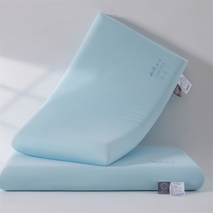 织布人 2024新款记忆枕A类牛奶丝AIR透气零压慢回弹记忆枕头枕芯 AIR透气记忆枕-蓝色30*50cm/一只