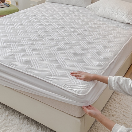 91家纺网 家纺一手货源 找家纺 （总）寝居阁 2024新款13372全棉纯棉大豆纤维夹棉床笠