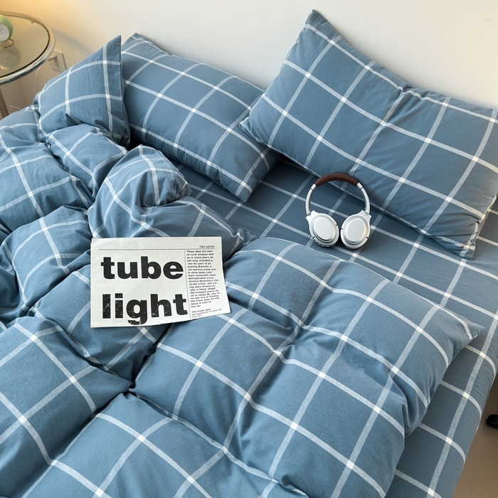 91家纺网 家纺一手货源 找家纺 清雅福 2025新款全棉A类水洗棉单枕套 米莱·灰