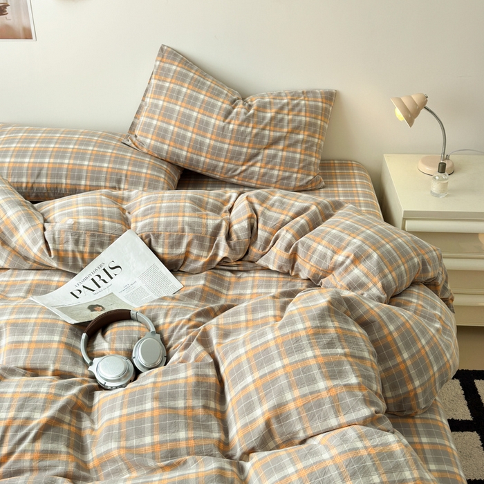 91家纺网 家纺一手货源 找家纺 清雅福 2025新款全棉A类水洗棉单枕套 映像·灰